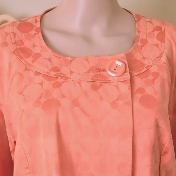 Requirements Jacquard Jacket Size M Double Breasted Retro Blazer. Fully Lined - Picture 4 of 9